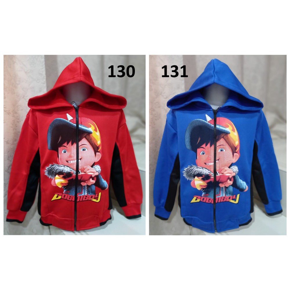 Jaket Anak Laki Boboiboy FrostFire Red - JKKDL130 - JKKDL131