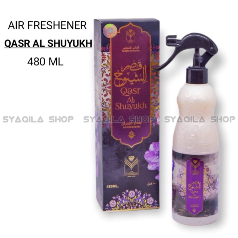 Air freshener Linen Qasr AL Shuyukh Pengharum Ruangan Almas Sofa Karpet Mobil Horden Air freshener Spray 500 ML