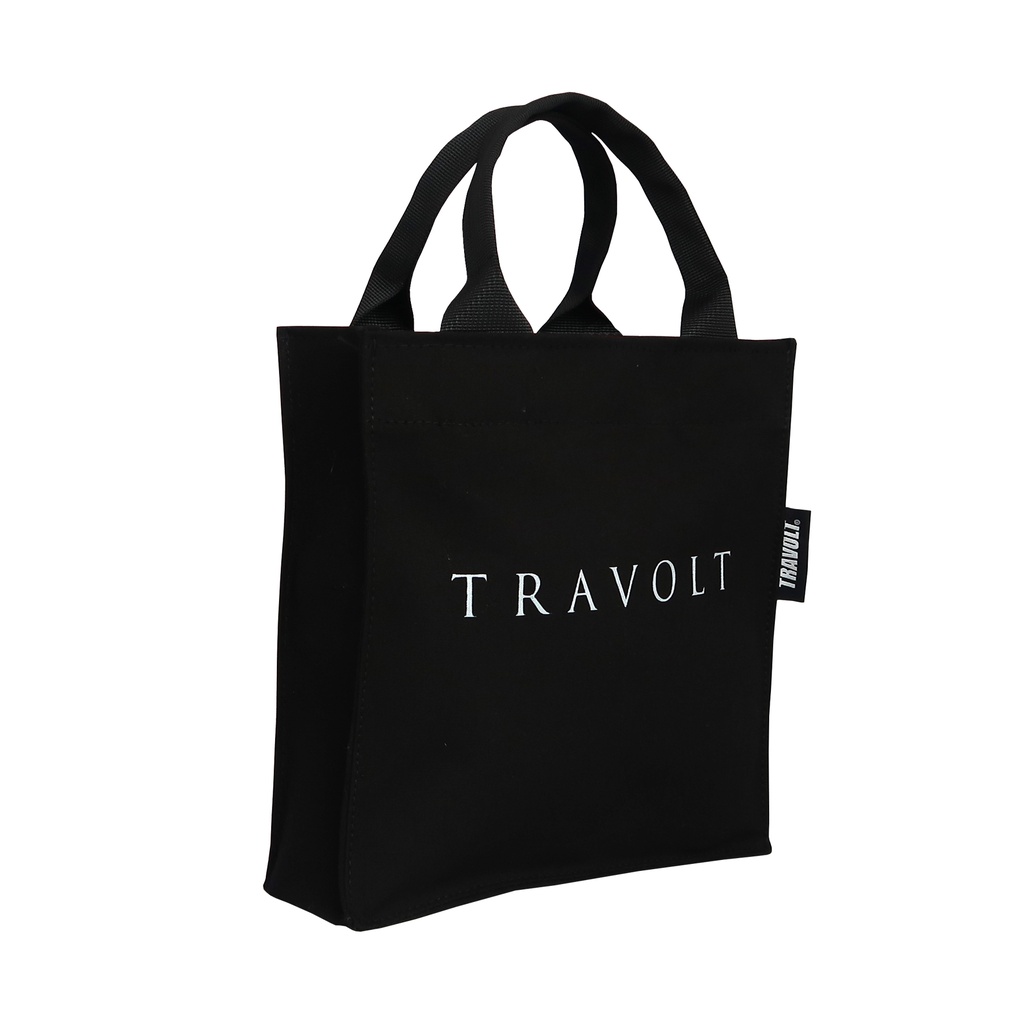 Totebag Canvas - Port - Selempang - Hitam - Tas Kanvas - Travolt - Crossbody