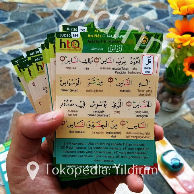 Hafalan Terjemah Quran (Htq) Al Quran Kartu Bundling 3 Juz