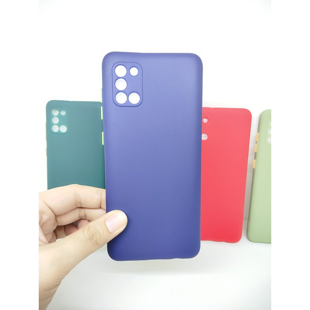 SMPC TPU Candy Samsung A31 A315F 6.4 inch SoftCase Macaron Protection Camera Tombol Warna