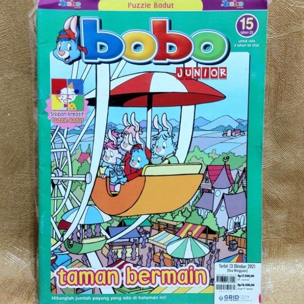 Jual Majalah Anak BOBO JUNIOR 13 Oktober 2021 No 15 | Shopee Indonesia