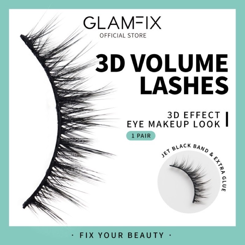 GLAMFIX Perfect Blink Lashes Bulu Mata 3D Volume New _ Bulu Mata Palsu | GLAM FIX Alat Kecantikan Makeup by YOU ORIGINAL