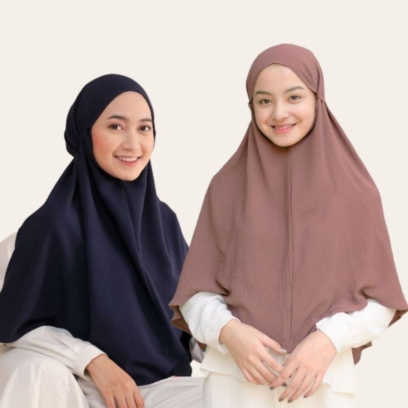 Hijab Bergo Maryam Crinkle Jumbo Air Flow