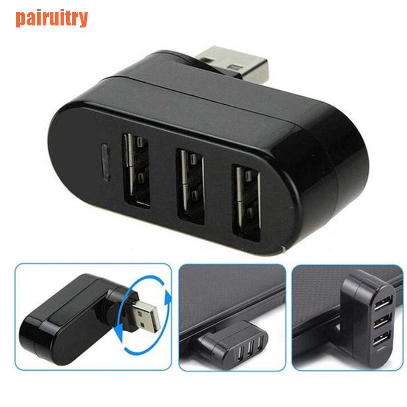 Adapter Splitter 3 port Usb 2.0 Kecepatan Tinggi Dapat Diputar