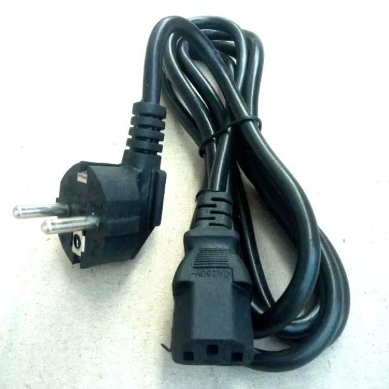 Kabel Power komputer CPU Power Supply PC Printer Laser Jet UPS Stabilizer Lubang 3 / 3Hole Tebel