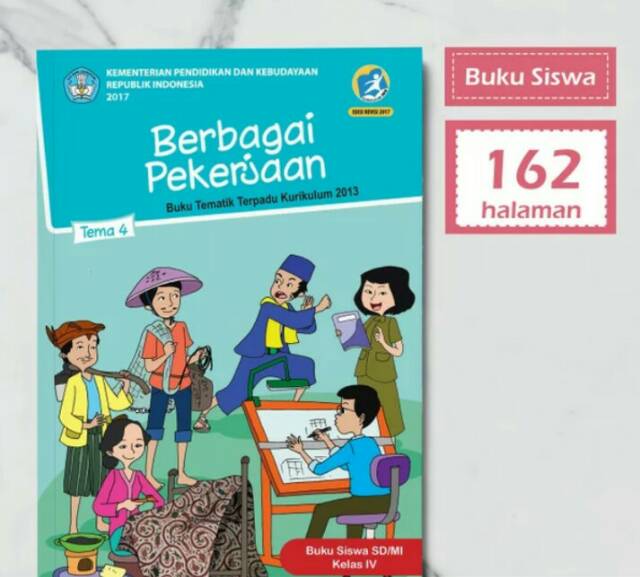 Rady stok!! Buku siswa tematik k13 kelas 4 tema 1 sampe 9 harga satuan www