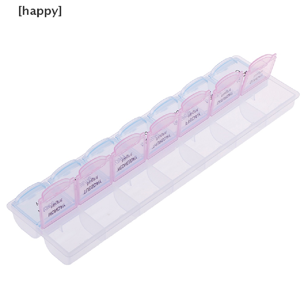 1 Pc Kotak Penyimpanan Pil Tablet Obat Mingguan 7 Hari