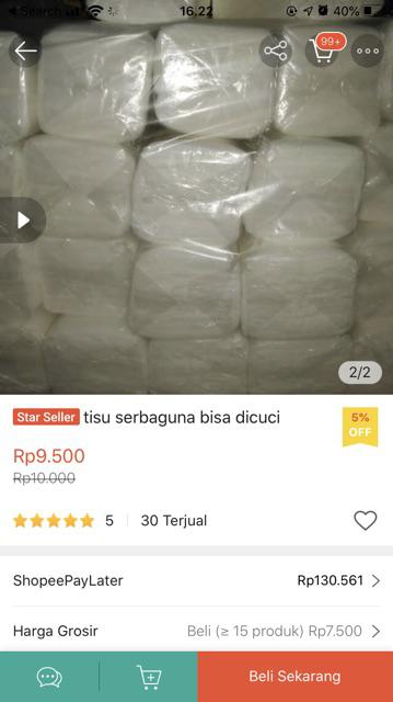 Tisu Serbaguna Bisa Dicuci