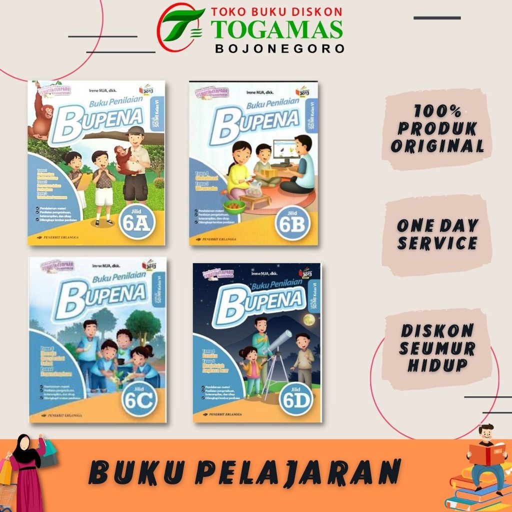 READY//BUPENA SD/MI KELAS 6 KURIKULUM 2013 ED. REVISI //ERLANGGA