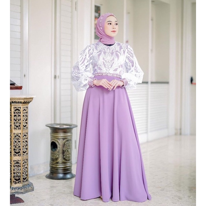 Elnara dress gamis - Open PO