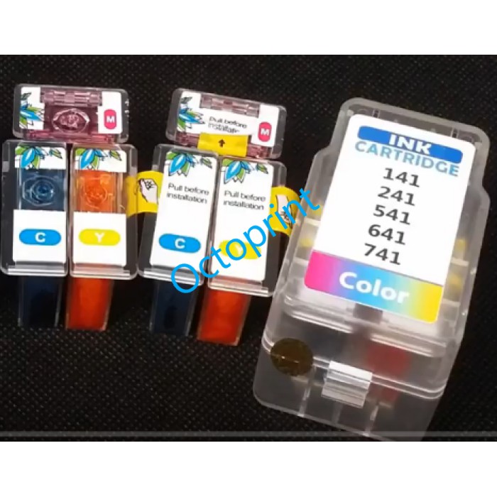 Canon Kompatibel CL 741 88 98 141 241 341 441 541 641 841 Refillable Sparepart Cartridge Kosongan