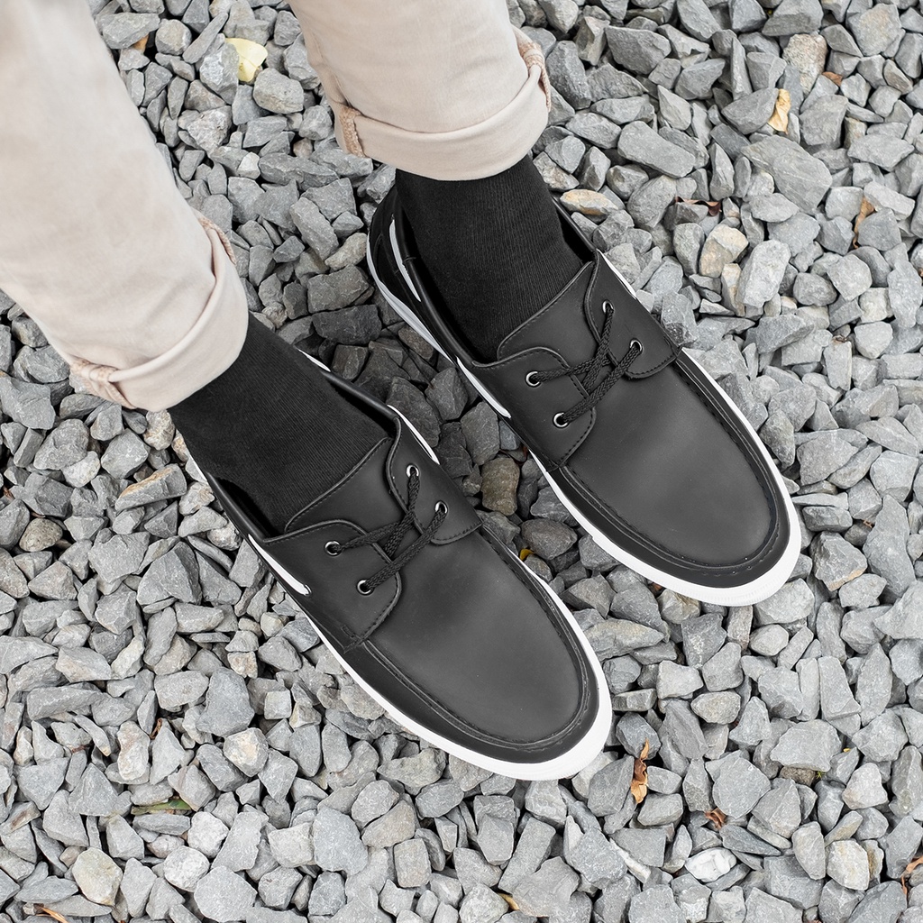 WILSON BLACK |ManNeedMe x Lvnatica| Sepatu Loafers Pria Sepatu Casual Sneakers ORIGINAL