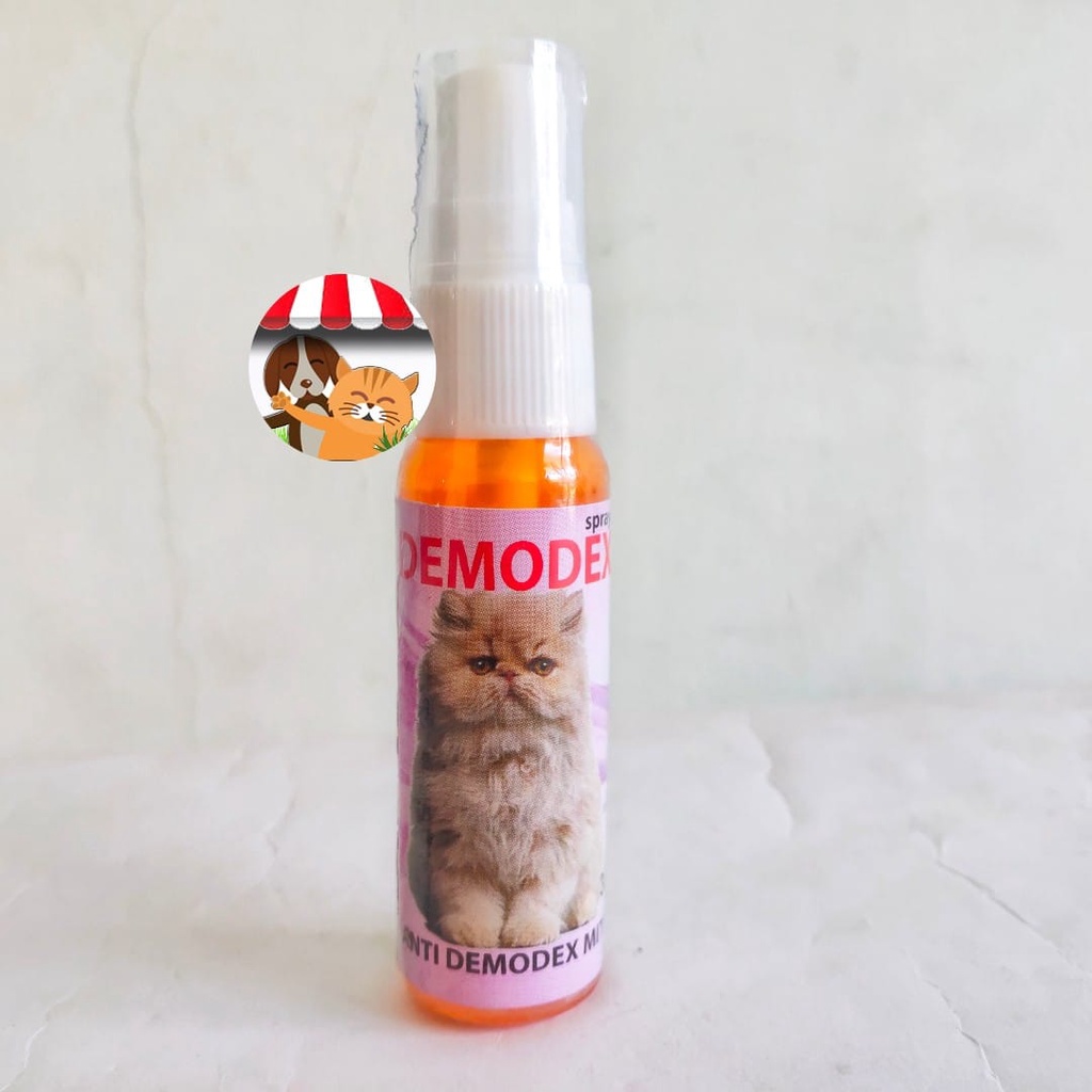 Demodex Spray Cat - Obat Scabies Kucing Anti Kutu Tungau Mites Kudis