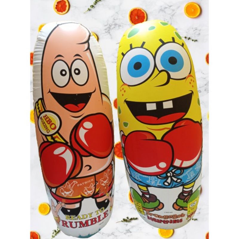 NEW BISA COD Mainan Balon Tinju Besar Karakter SpongeBob Dan Patrick Ukuran 91cm