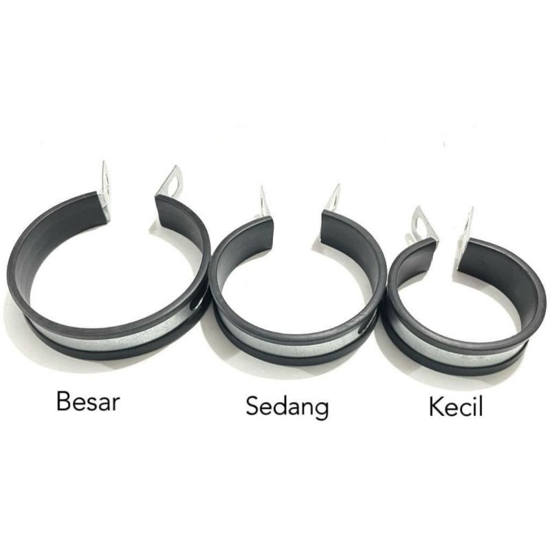 KLEM KNALPOT HITAM 3 INCH &amp; 4 INCH UNIVERSAL