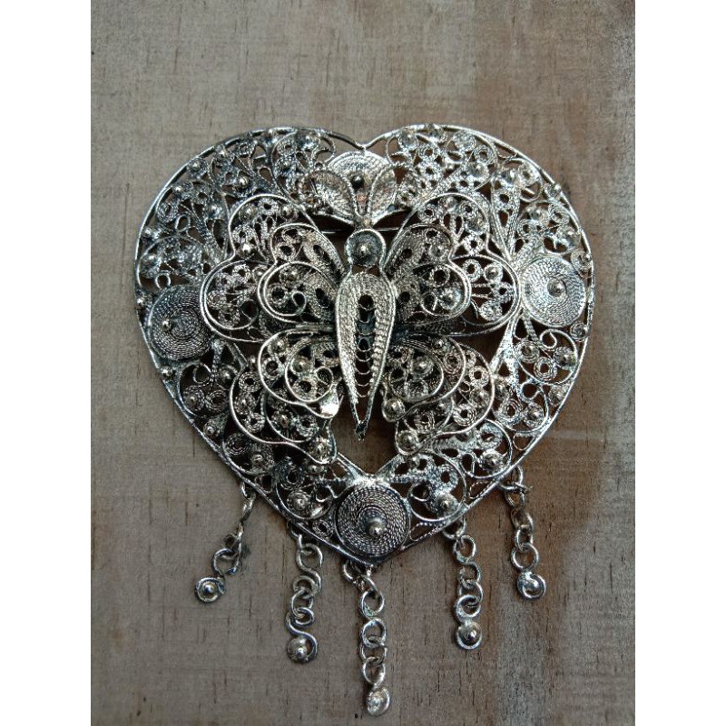 bros perak bakar bros kebaya handmade premium