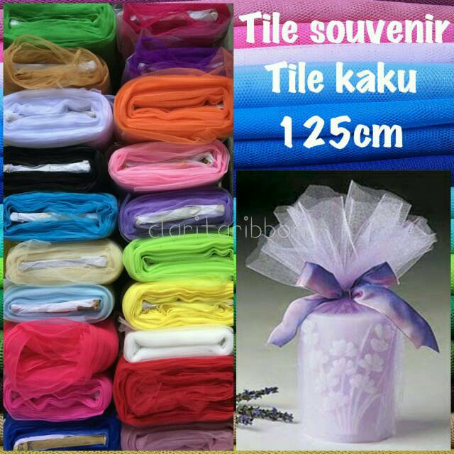 Permeter Kain Tile Souvenir Tile Dekor Bungkus Parcel Hampers