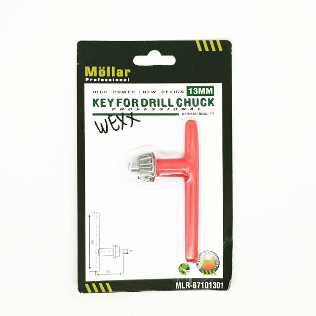 Mollar Kunci Kepala Bor Drill Chuck 13mm