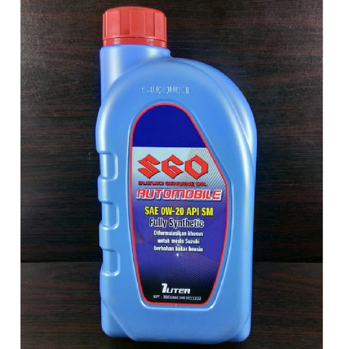  Oli  Mesin Suzuki  SGO 0W 20 API SN Full Synthetic 1 liter 