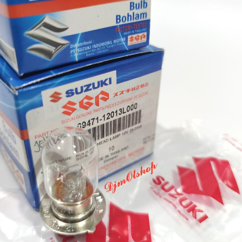 Bohlam Lampu Depan Utama Smash / Shogun 125 12V 25/25 SGP 09471-12013-000