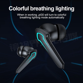 P36 Headphone Nirkabel Bluetooth 5.1 TWS Latensi Rendah Gaming HIFI Stereo Earbud Headphone Sentuh Sidik Jari