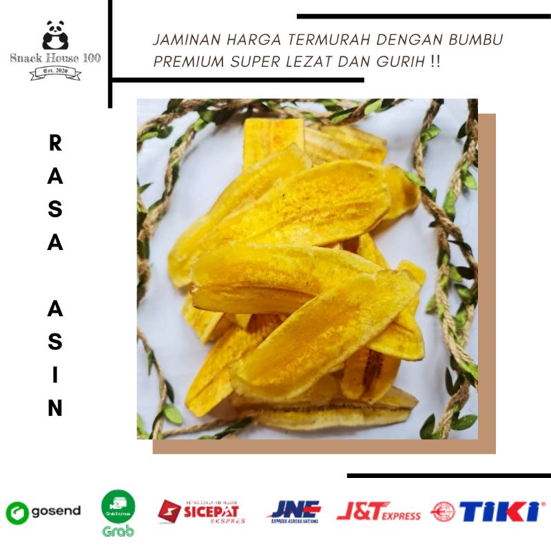 

Keripik Pisang Kepok Rasa Original / Asin 250 Gram / Gurih, Renyah, Enak, Garing, Fresh, Baru 250gr