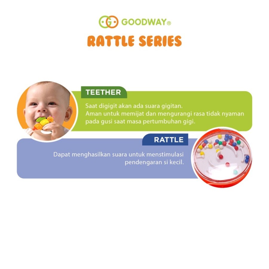 Goodway Rattle Series Ring Toy/ Tambourine Toy/Butterfly Toy