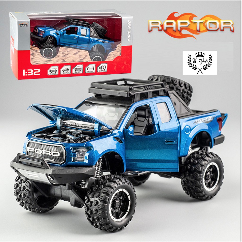 DIECAST MINIAUTO MOBIL FORD RAPTOR 150 TOP MODEL METAL COLLECTION 1:32 ORIGINAL