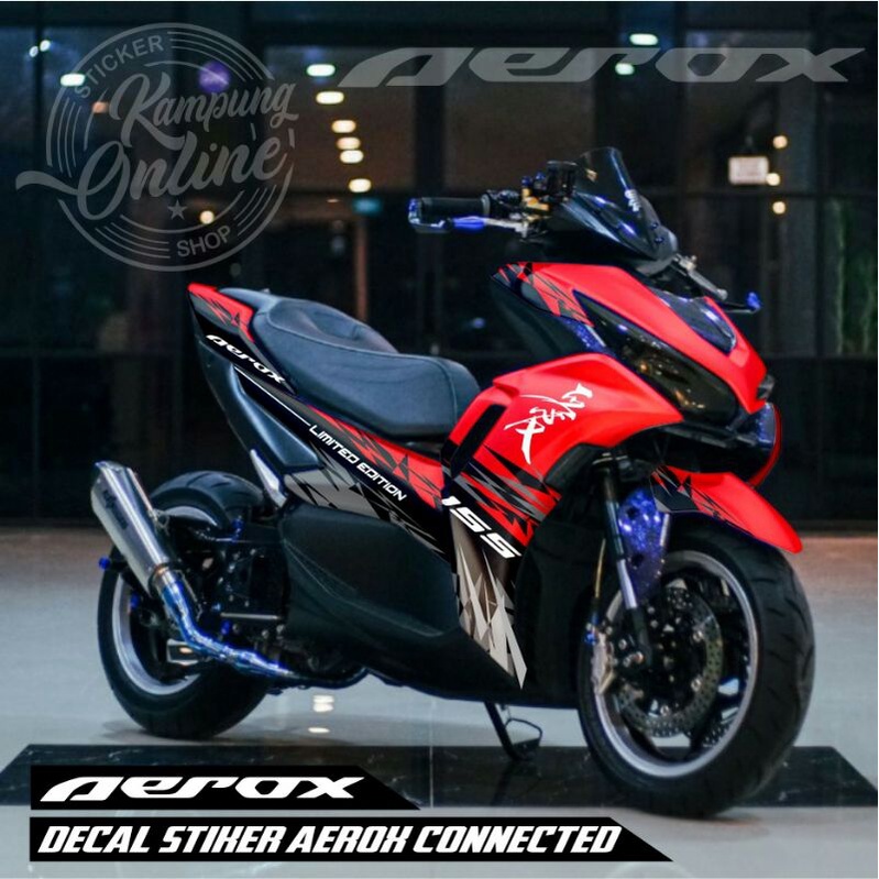 Stiker decal aerox conected stiker striping fullbodt