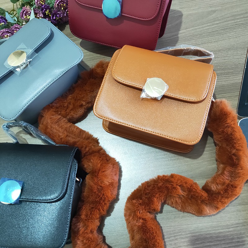 tas impor wanita bahan kulit sentetis selempang fashion handbag  murah