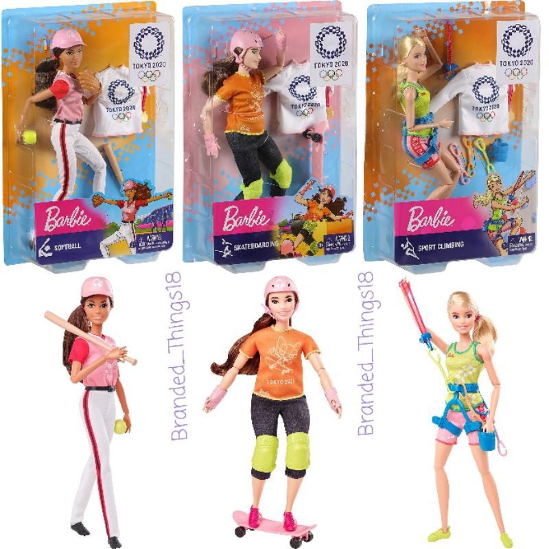 Barbie Made to Move Pivotal athlete doll wall climb boneka barbie bisa ditekuk atlet panjat dinding