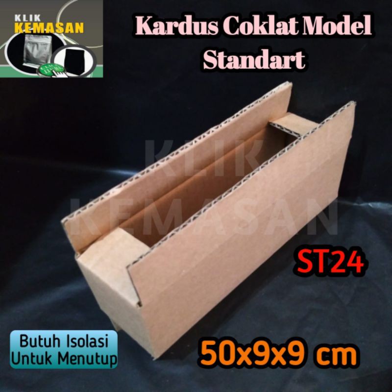

KOTAK 50x9x9cm ST-24 KARDUS COKLAT BOX DUS PACKING PRODUK AKSESORIS