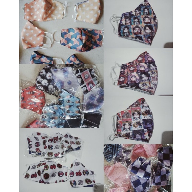 Masker Anime n Manhua Custom / TGCF/MDZS/Jujutsu Kaisen/Genshin impact/Dwth/Yeli/Cangyan/Xie Lian