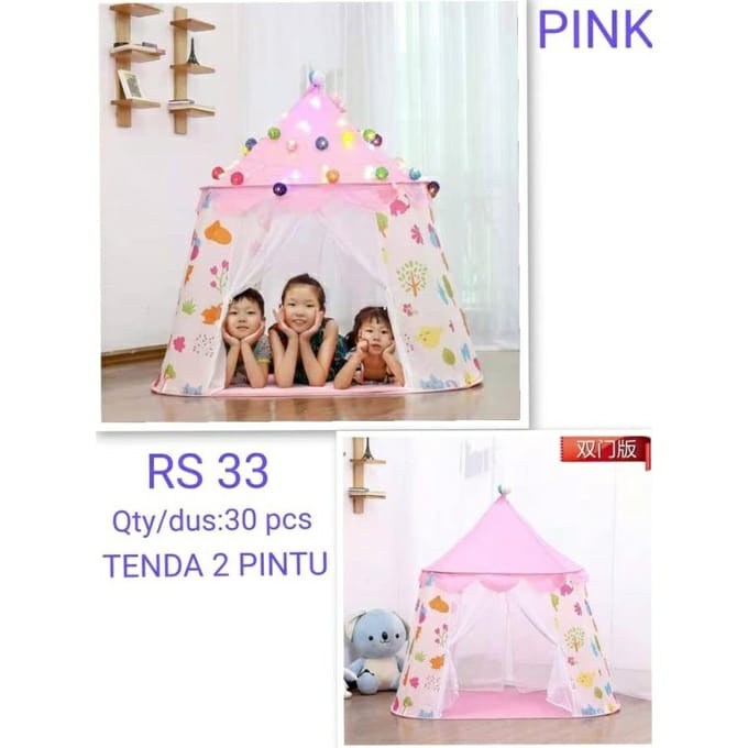 TENDA ANAK BERMAIN 2 PINTU BISA DILIPAT SERBAGUNA [SWEETSPACE]