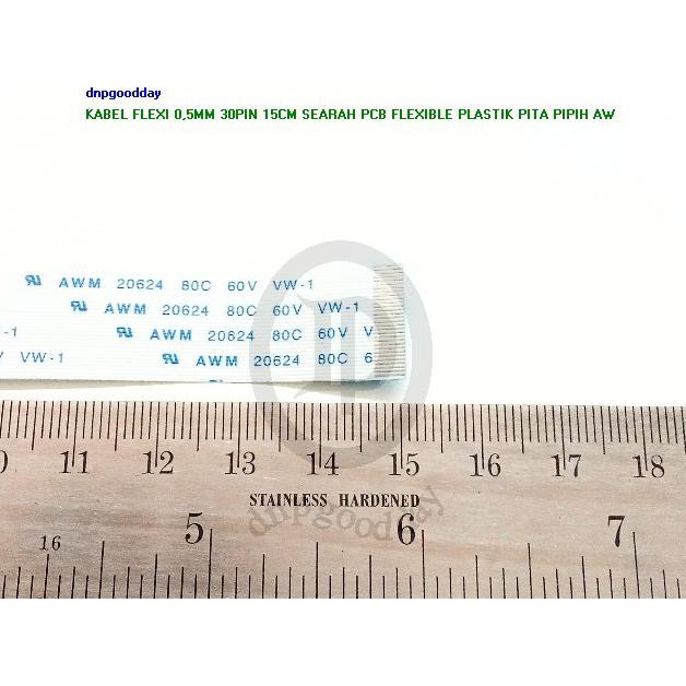 

Kabel Flexi 0,5Mm 30Pin 15Cm Searah Pcb Flexible Plastik Pita Pipih Aw Dnpgood11 Segera Beli
