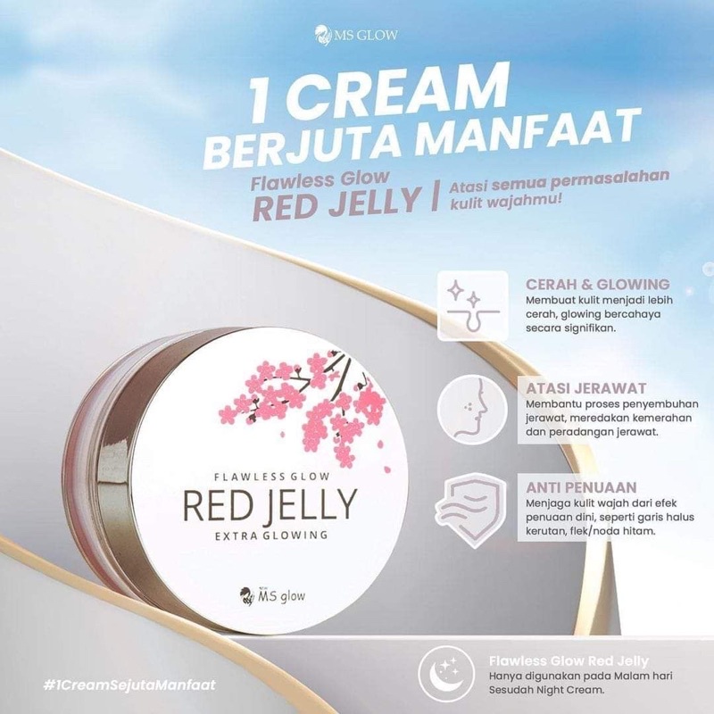 RED JELLY MS GLOW ORI BEST SELLER