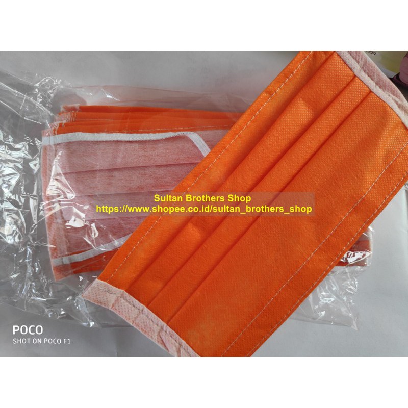 Masker Kain Hijab Jilbab Headloop 3 Ply Non Woven Head Loop Face Mask Shopee Indonesia