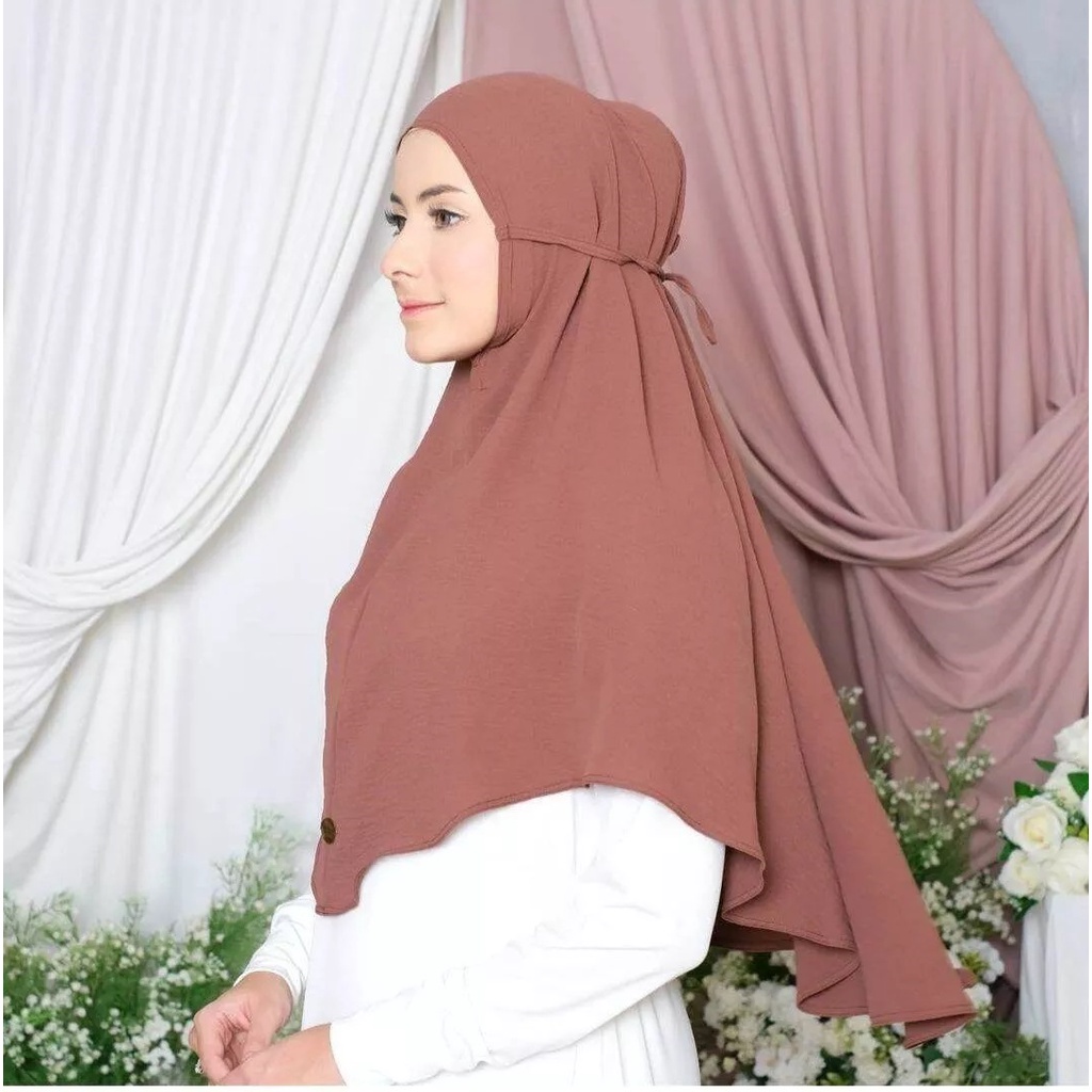 BERGO MARYAM CRINKLE AIRFLOW, BERGO INSTAN TALI JILBAB INSTAN CRINKLE AIR FLOW