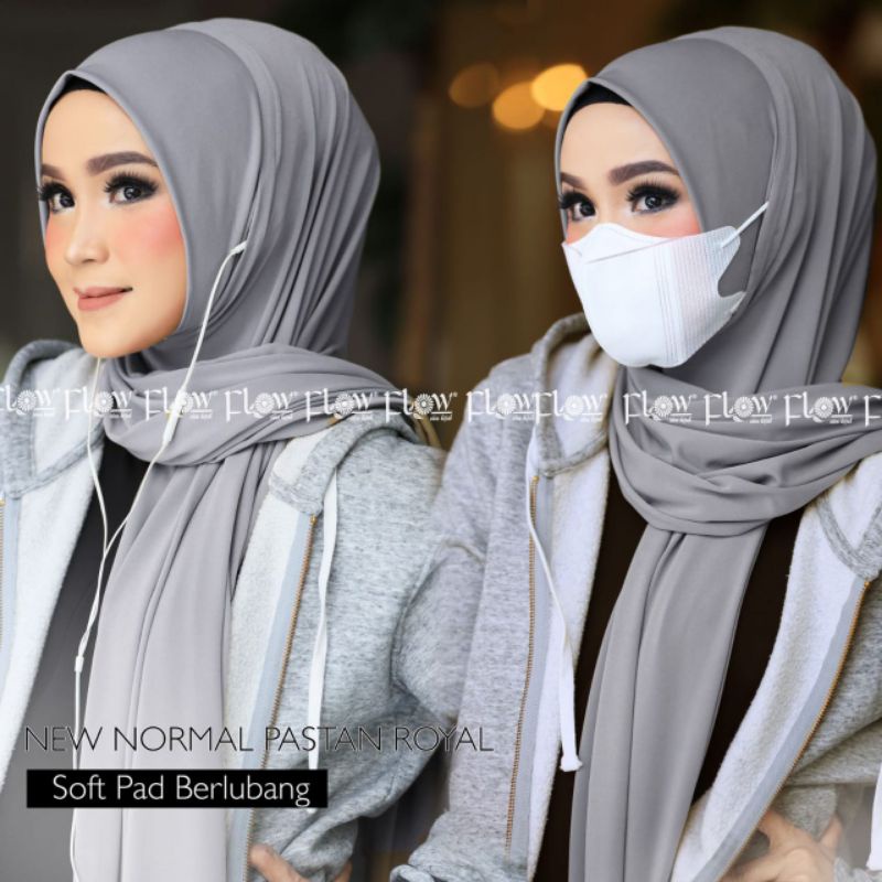 Jilbab Pastan Royal ( Pashmina Instan ) New Normal Murah Ori Flow