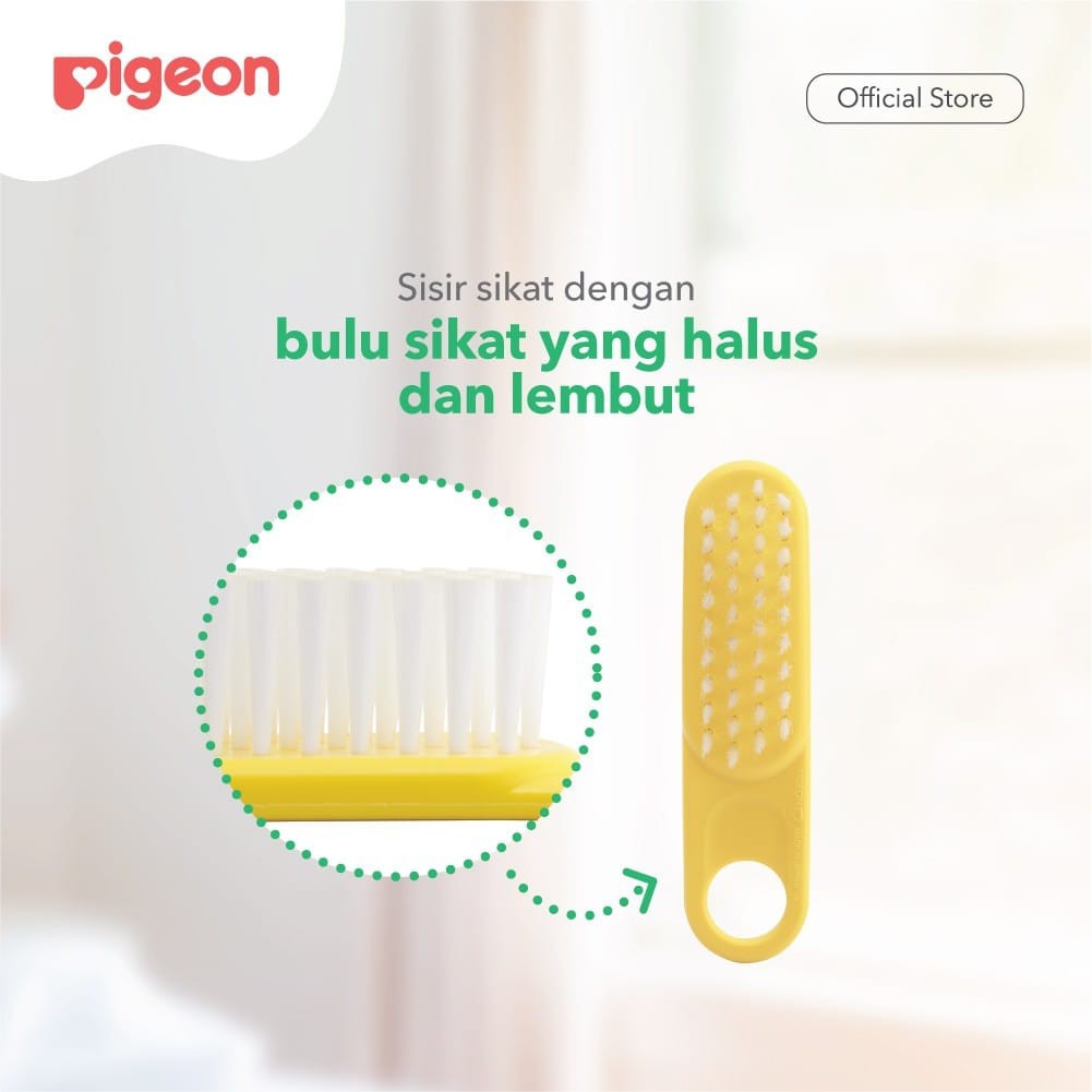 PIGEON Comb and Hair Brush Set - Import Japan | Sisir Bayi