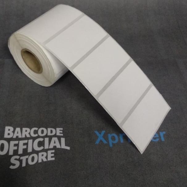 

♡ KERTAS STICKER LABEL PRINTER BARE 60 X 30 MM - 1 LINE ( THERMAL ) ◘