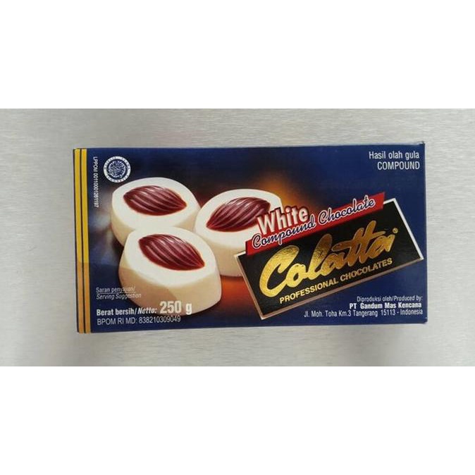 

White compound colatta, cokelat putih 250gr