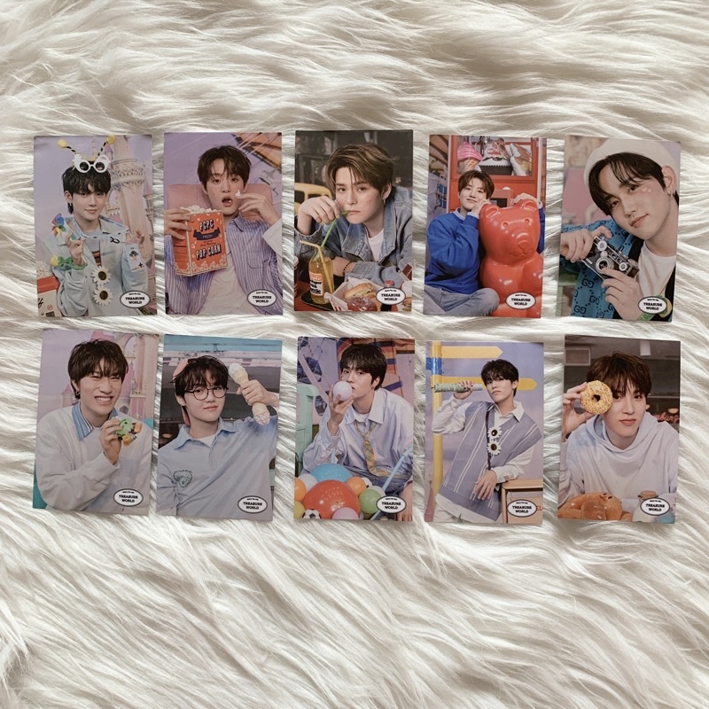 treasure –  tworld binder photocard sharing; hyunsuk jihoon yoshi mashiho junkyu yedam doyoung harut