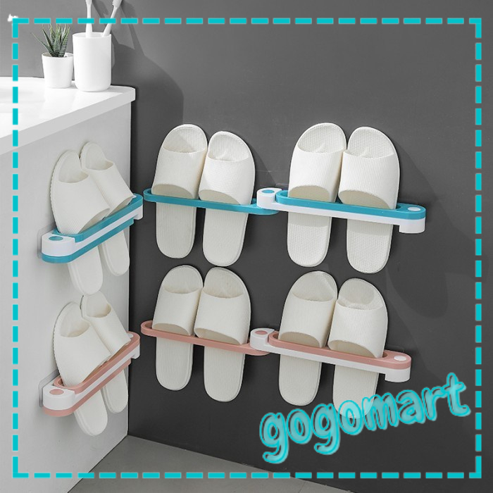 【GOGOMART】Rak Sandal Lipat / Rak Gantungan Tempat Sandal Sepatu - H23