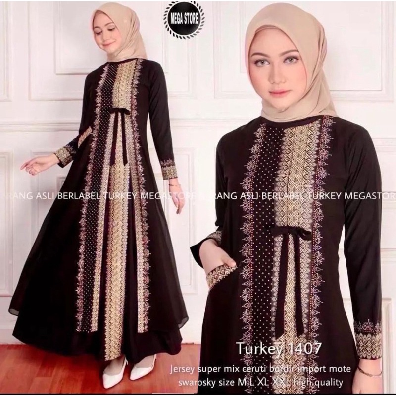 ABAYA TURKEY 1407 ABAYA PREMIUM 1407