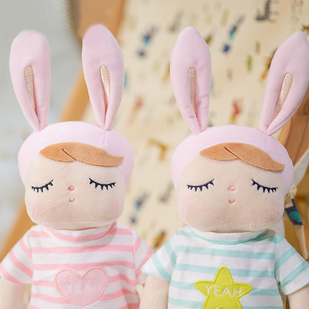 Timekey Metoo Mainan Boneka Stuffed Plush Kelinci Lucu Untuk Hadiah Natal / Ulang Tahun Anak Perempuan H3X9