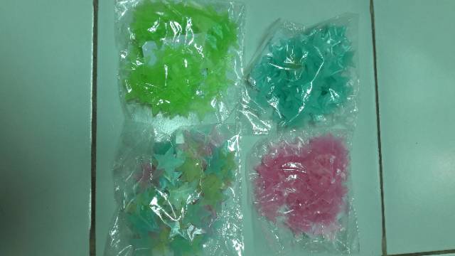 sticker bintang glow in the dark stiker dinding star