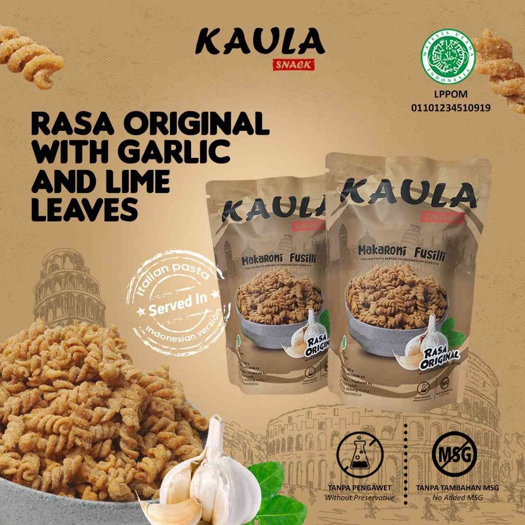 

Kaula - Makaroni Fusilli 100 Gram Original