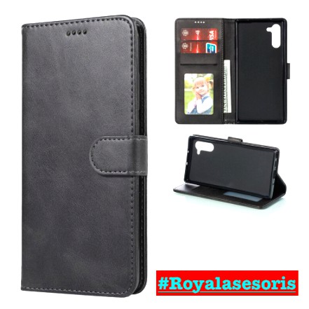 Casing Samsung Note 10 Flip Cover Wallet Leather Case